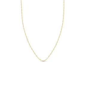 14k Gold Tube Bar Chain Necklace