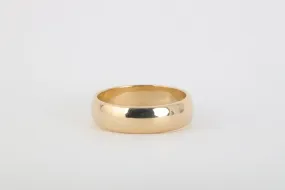 14k Yellow Gold Wedding Band Ring Size 6 (4.4g)