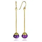 18K Gold Plated Milano Long Drops