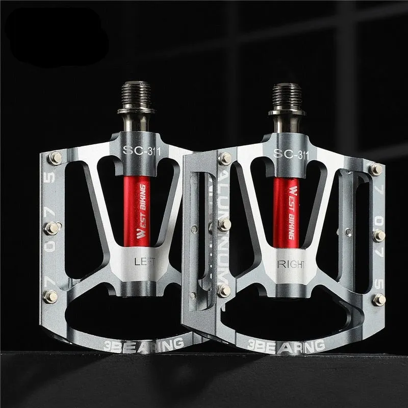 3 Bearings Bicycle Pedals CNC Alloy Ultralight MTB Road Bike Part Anti-slip Flat BMX Pedals Cycling Accessories