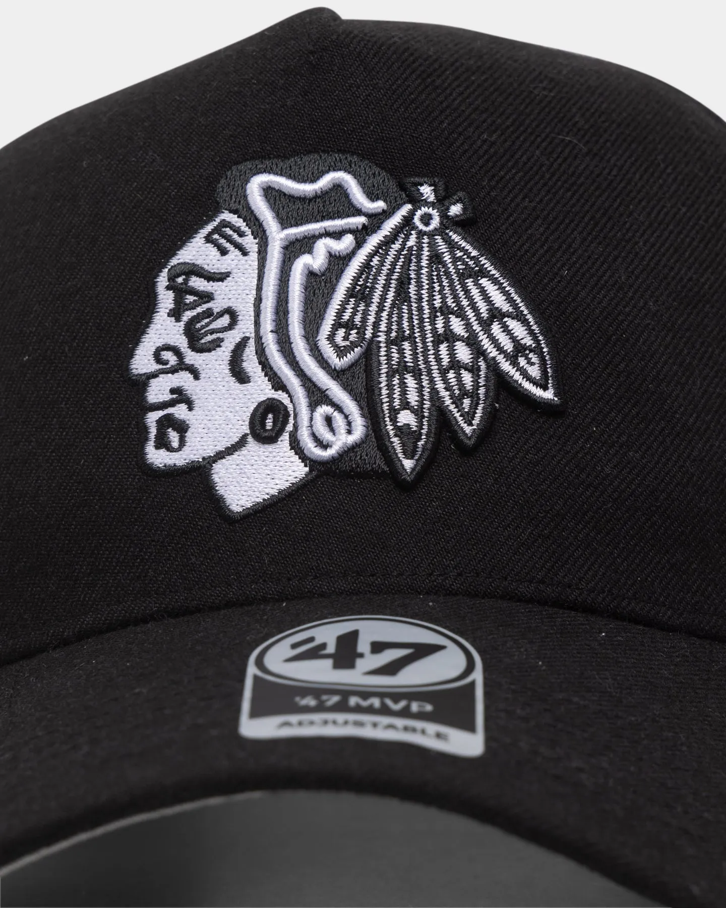 47 Brand Chicago Blackhawks MVP DT Snapback Black/White