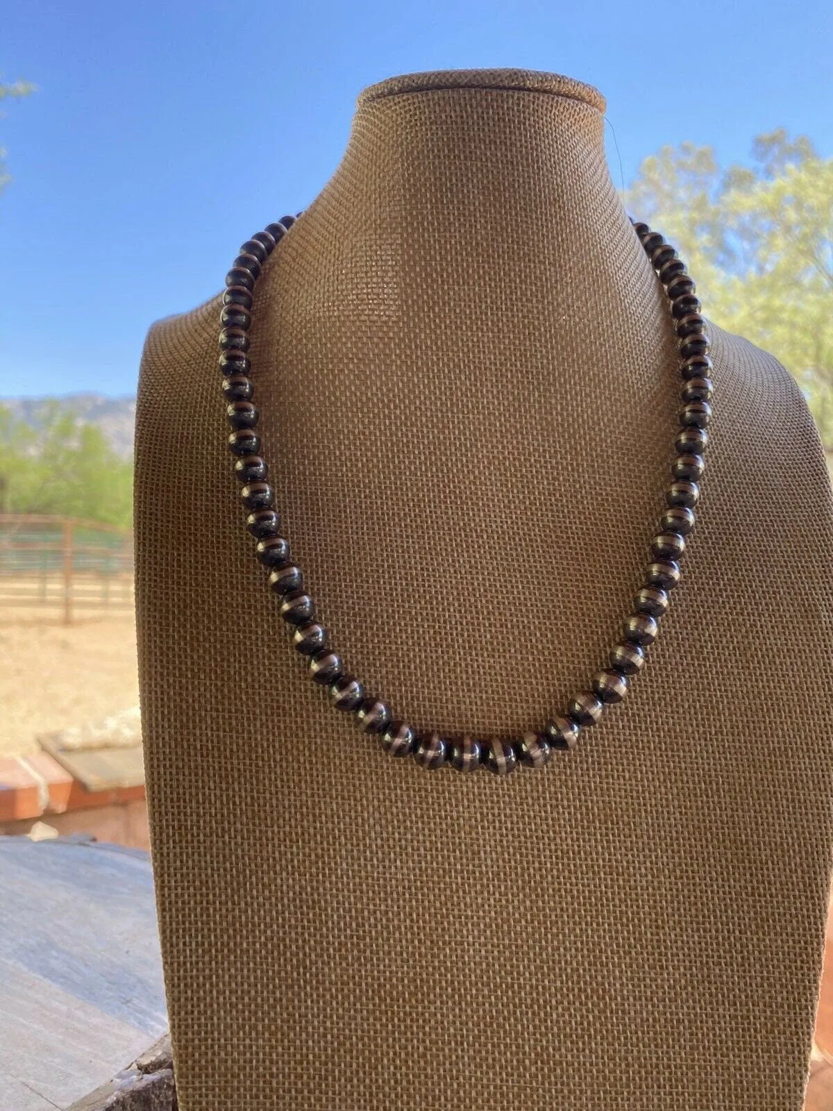 8mm Navajo Pearl Necklace