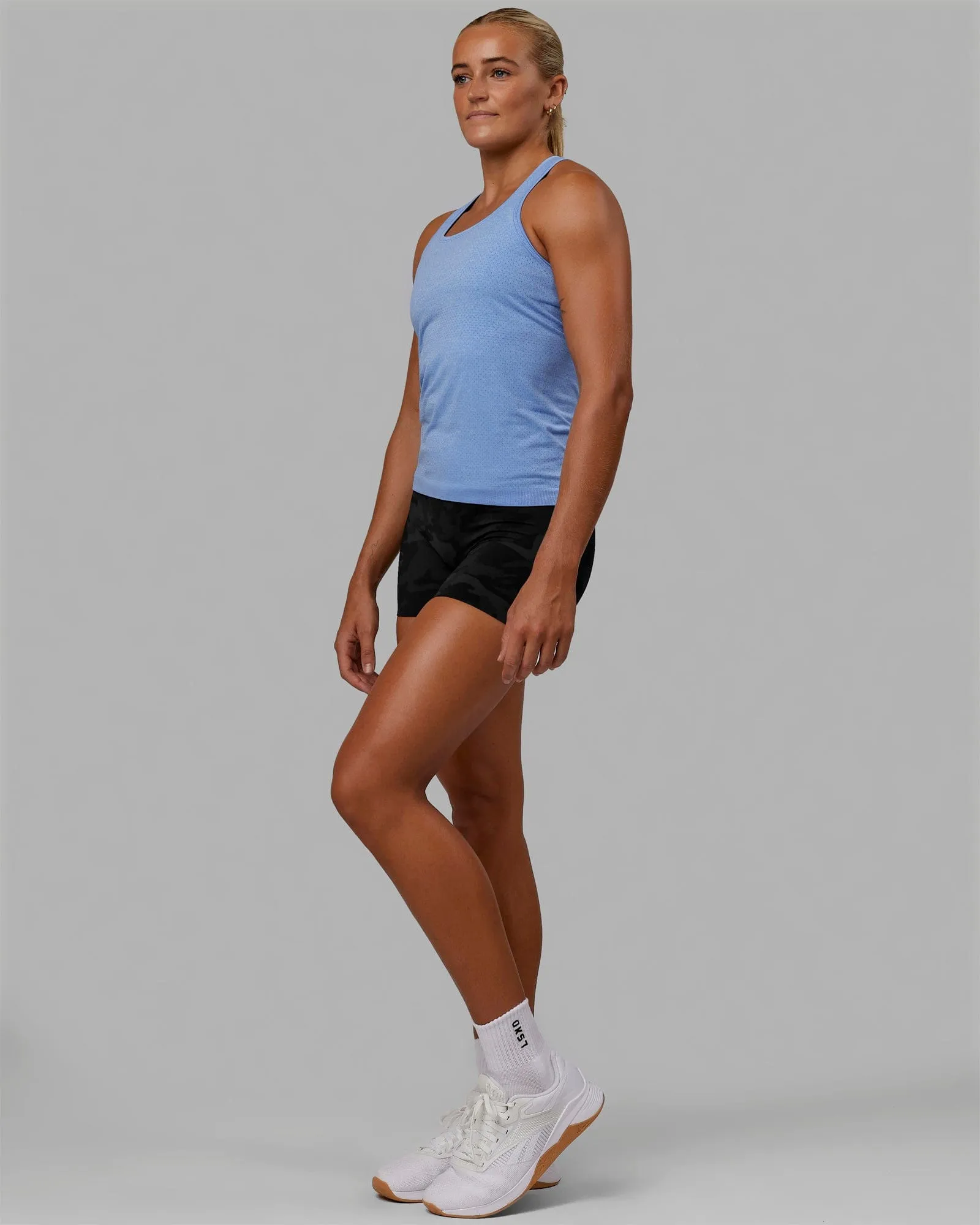 AeroFLX  Seamless Tank - Cornflower Blue Marl