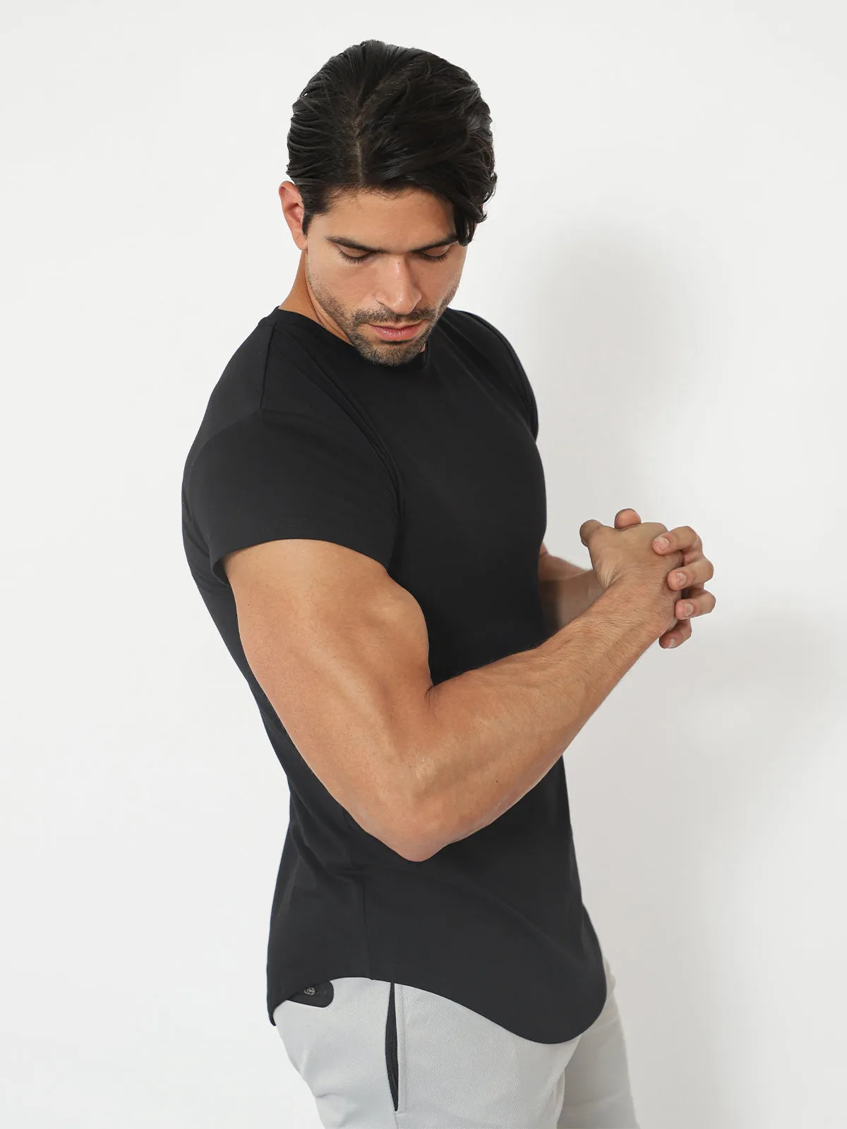 All Day Elite Cap Sleeve Muscle Fit T-Shirt