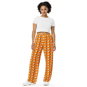 All-over print unisex wide-leg pants