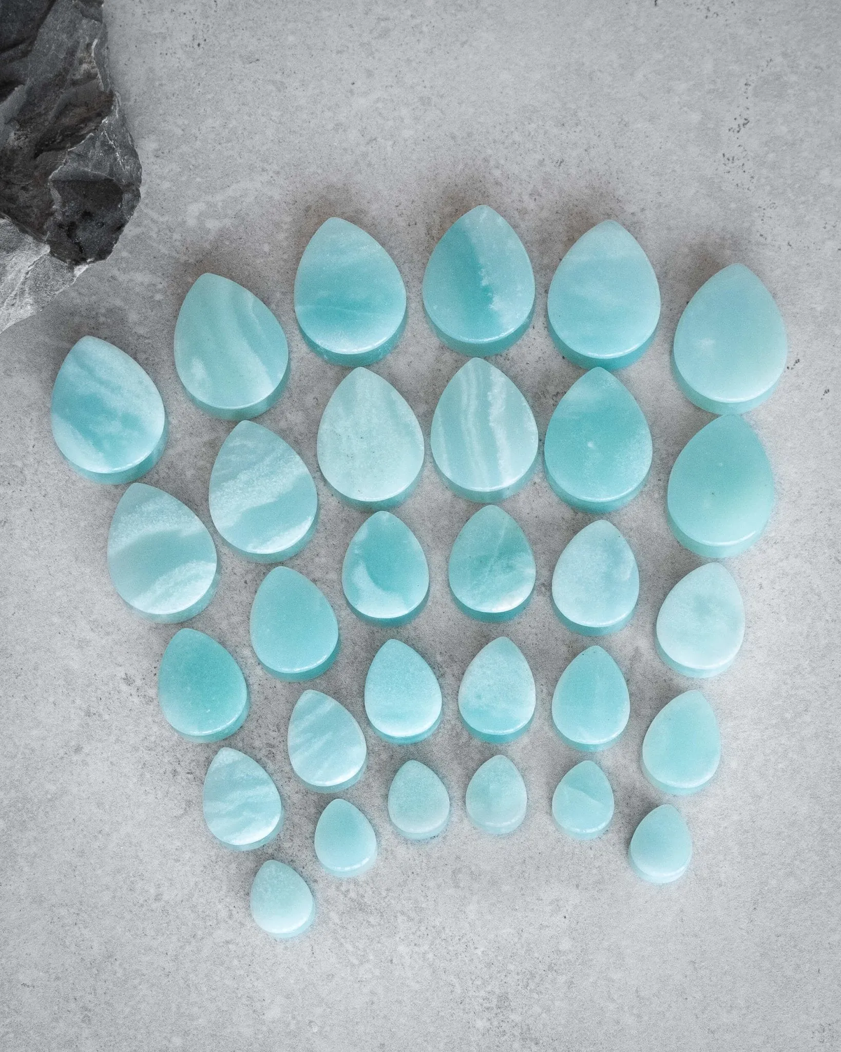 Amazonite Teardrop Plugs