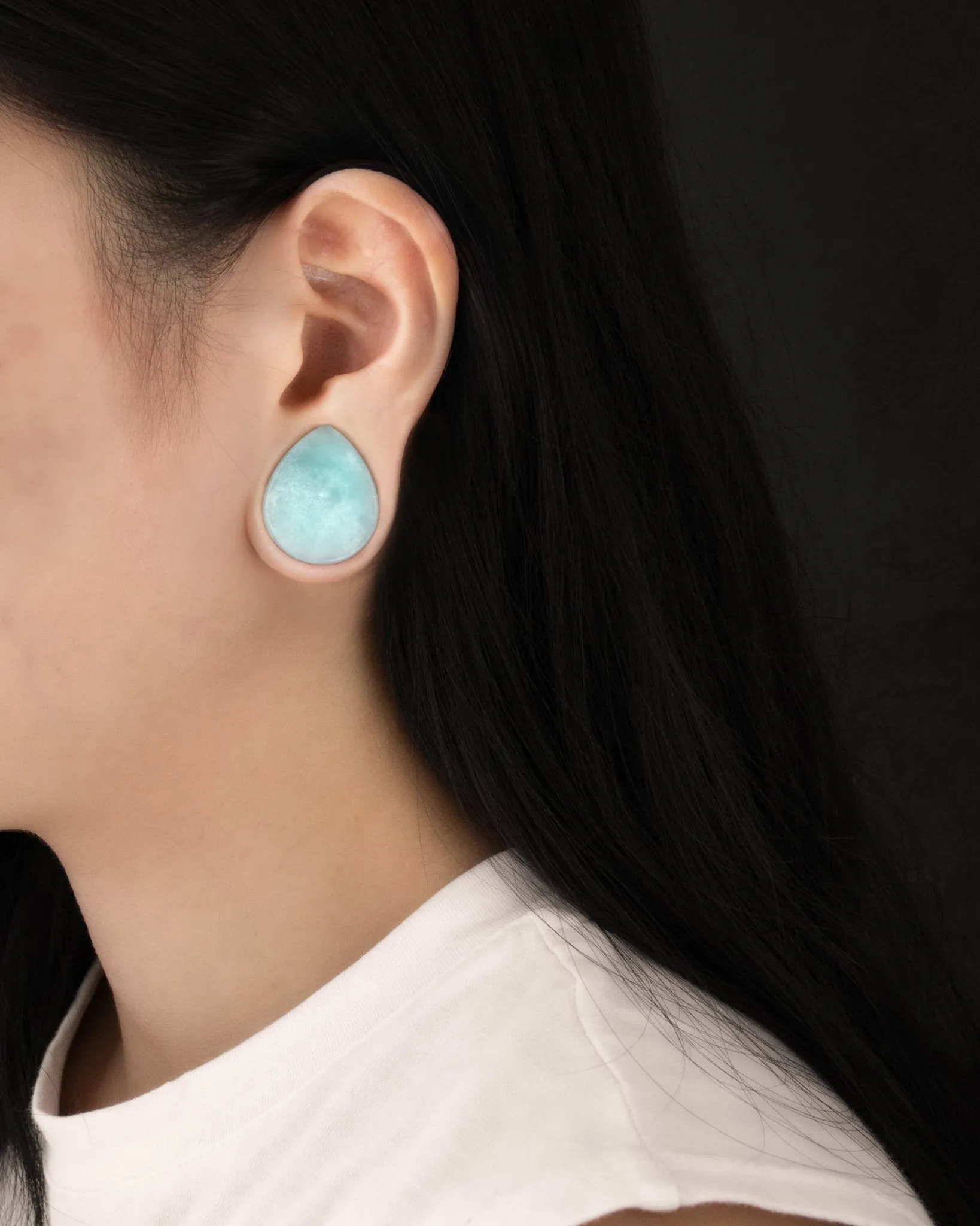 Amazonite Teardrop Plugs