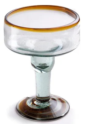 Amber Rim Coupette Margarita - 12 oz - Set of 4