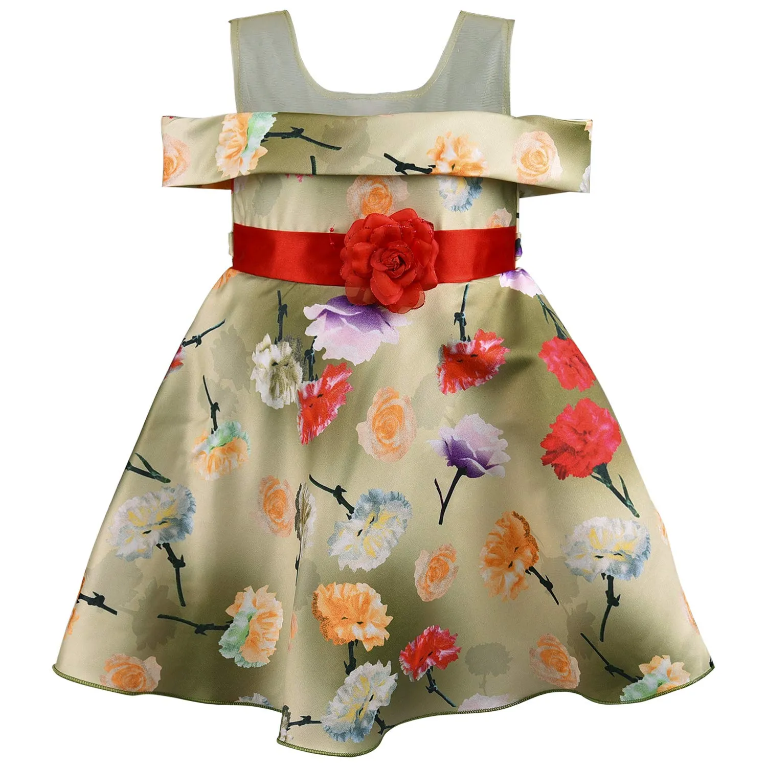 Baby Girls Frock Dress-fe2731rd