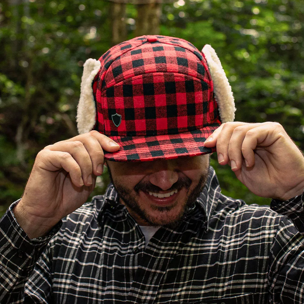 Billed Trapper Hat | Lumberjack Red