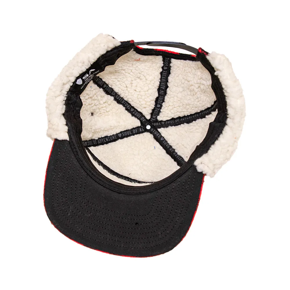 Billed Trapper Hat | Lumberjack Red