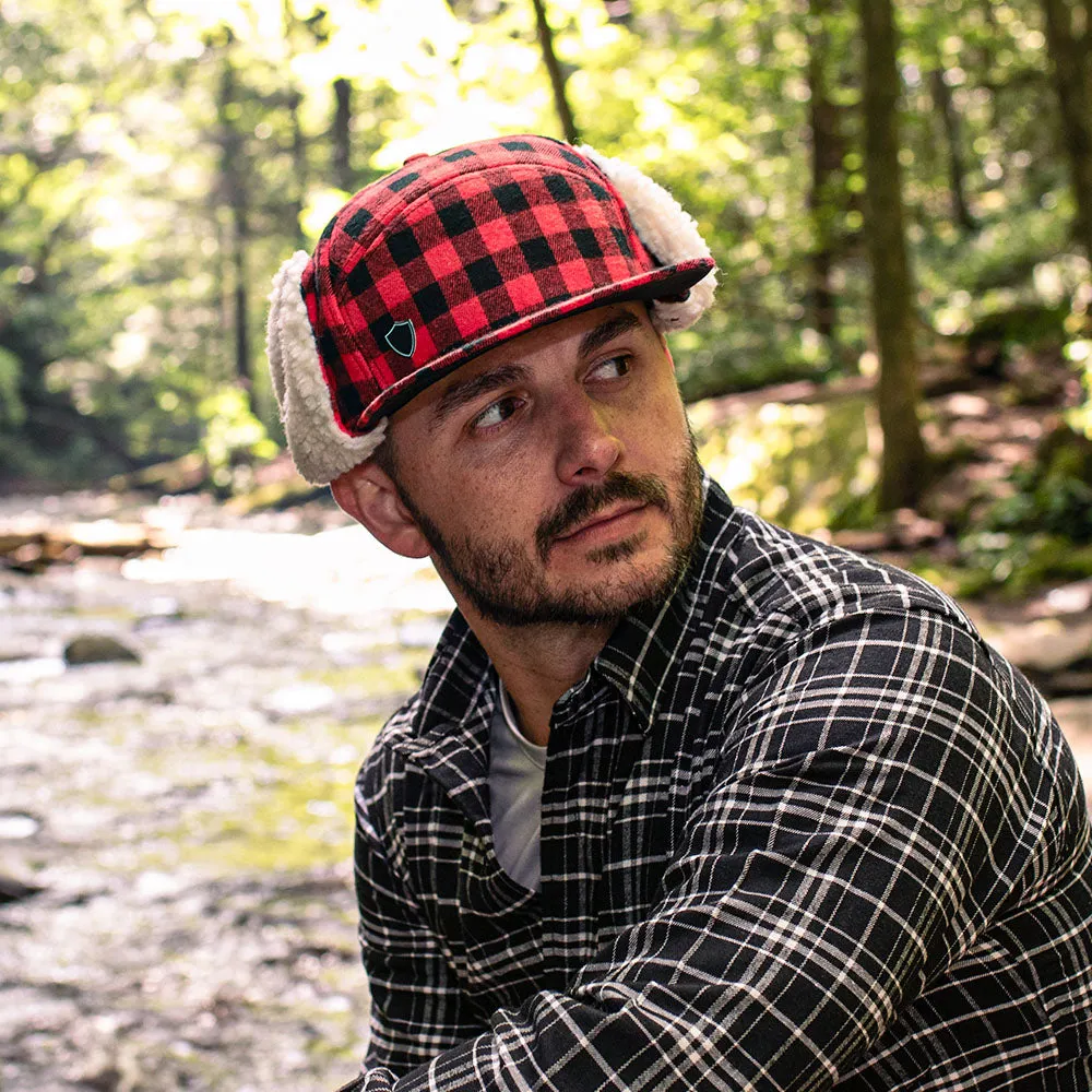 Billed Trapper Hat | Lumberjack Red