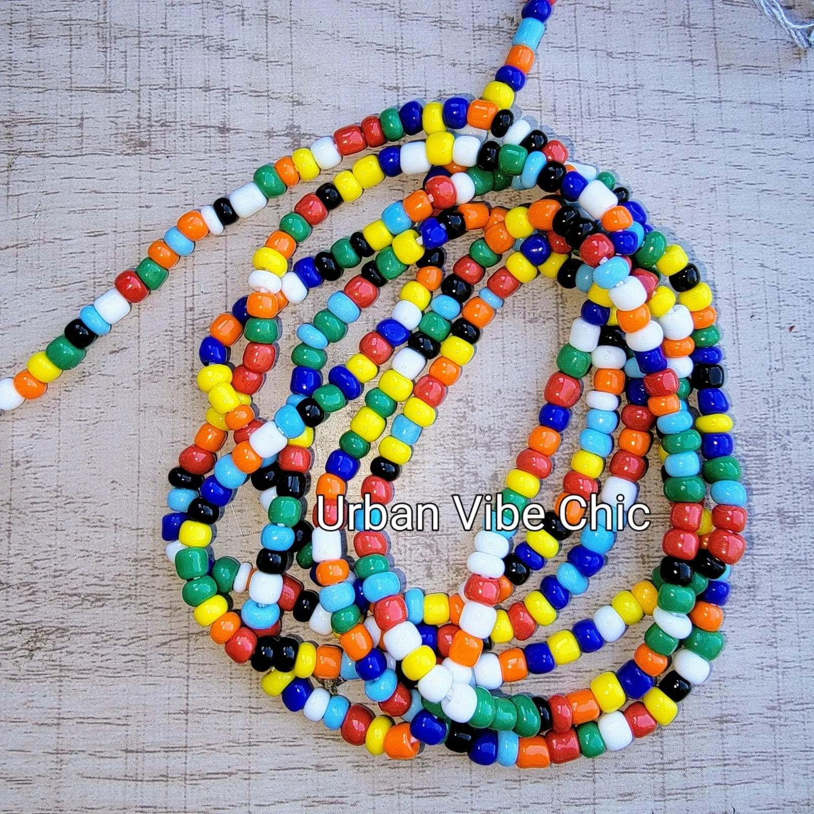 Block Colors Waist Beads