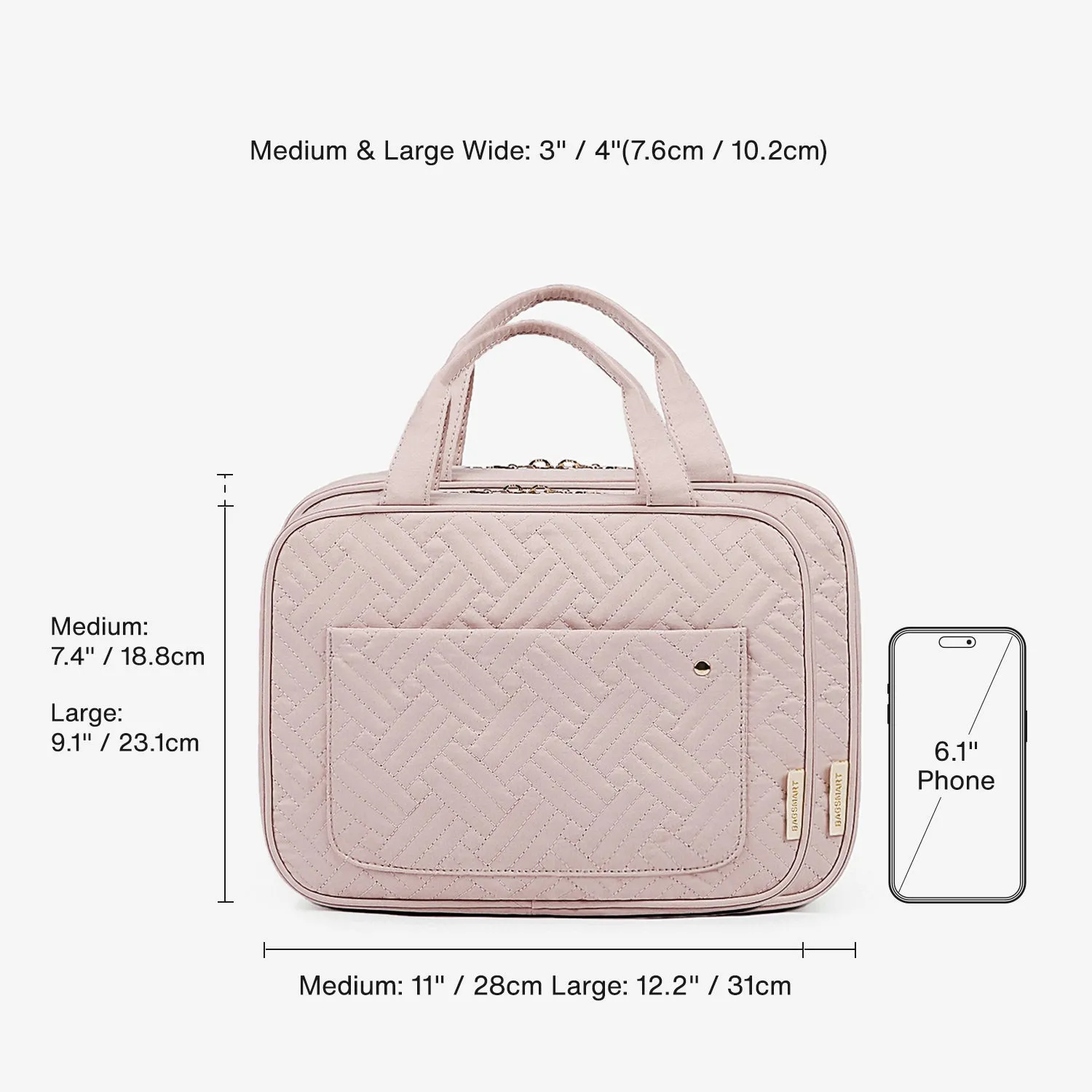 Bonchemin Pink The Space Saver Toiletry Bag