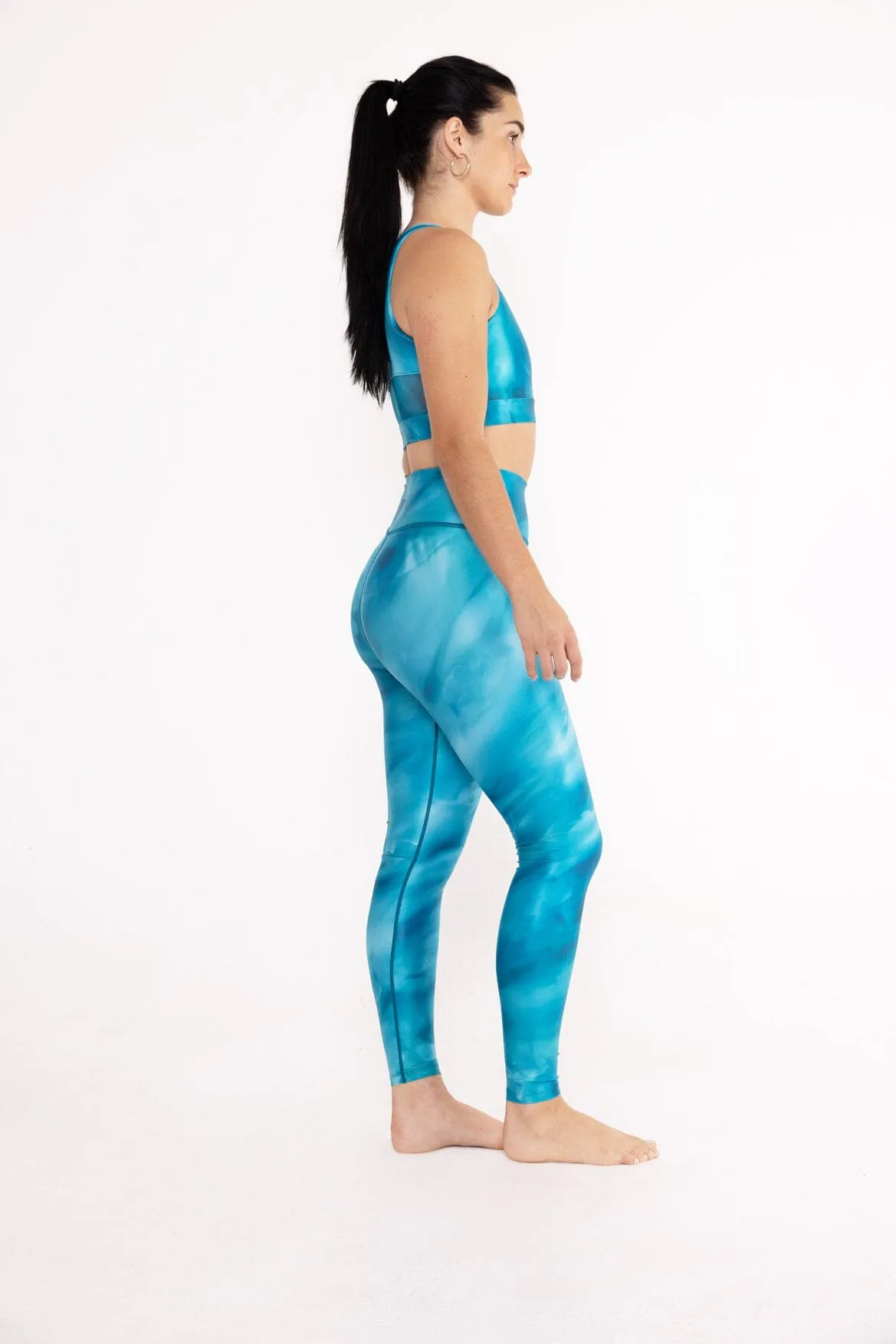 Camila Legging Floral Ilusion Teal