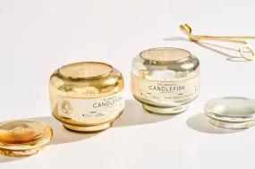 Candlefish - No. 4 Bubble Glass Candle 7.5 oz (Gold)