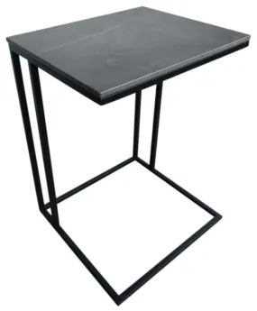 Capri Grey Sintered Stone End Table