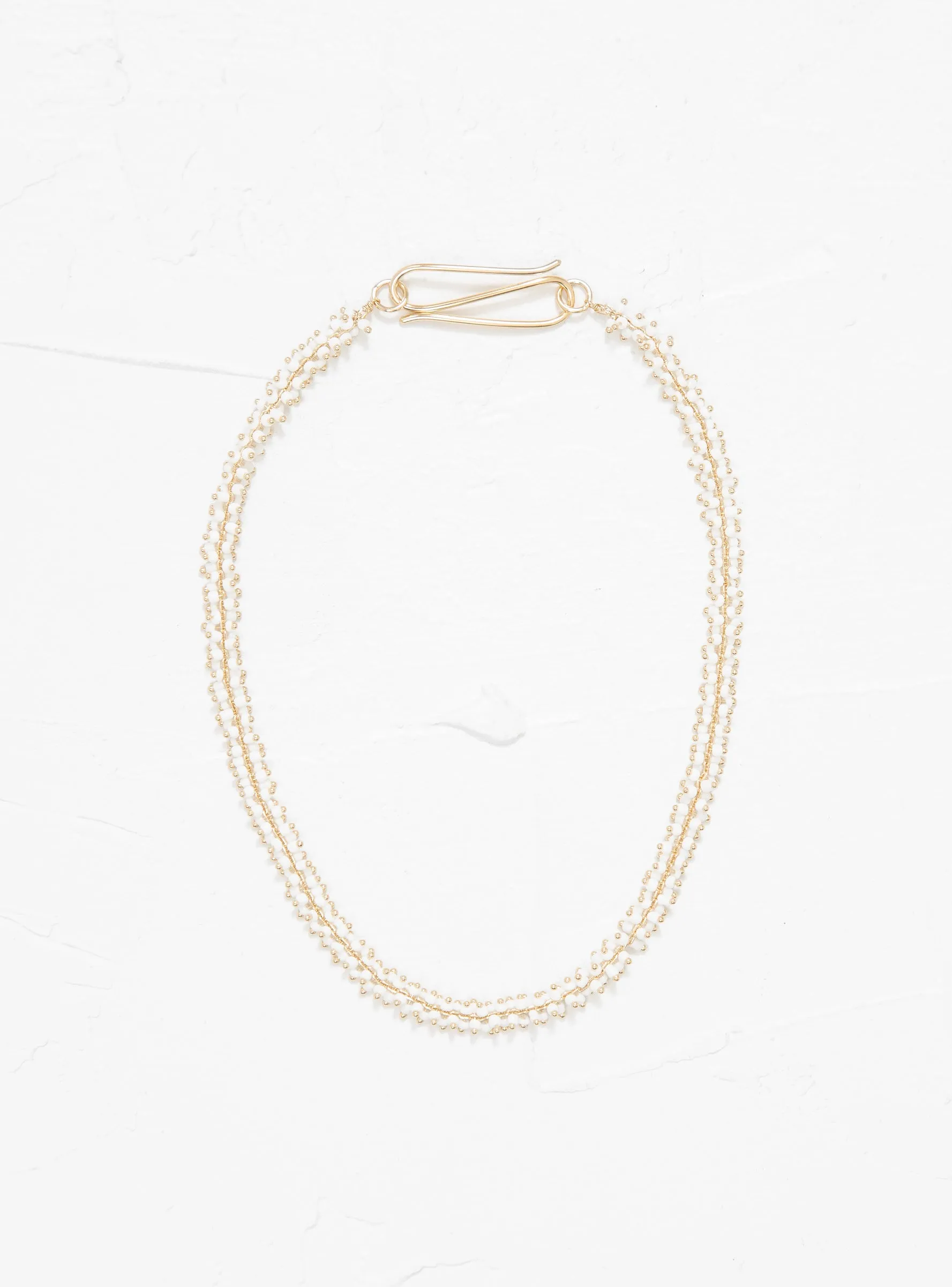 Chain Necklace White