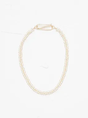 Chain Necklace White