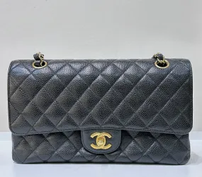 Chanel Classic Double Flap Medium Black Bag Gold Hardware