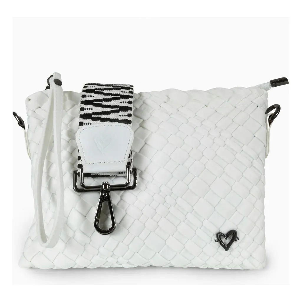 Charlotte Woven Crossbody - Polar White