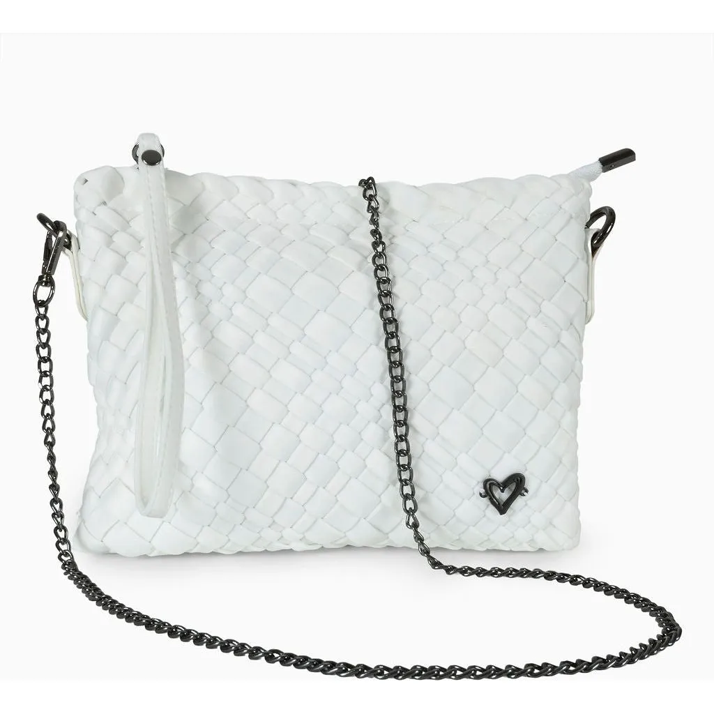 Charlotte Woven Crossbody - Polar White