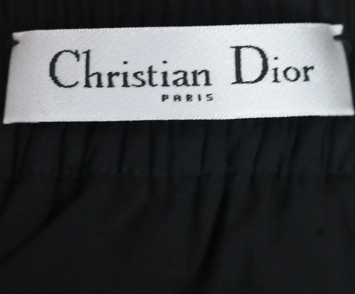 Christian Dior Black Tulle Polka Dots Skirt sz 8