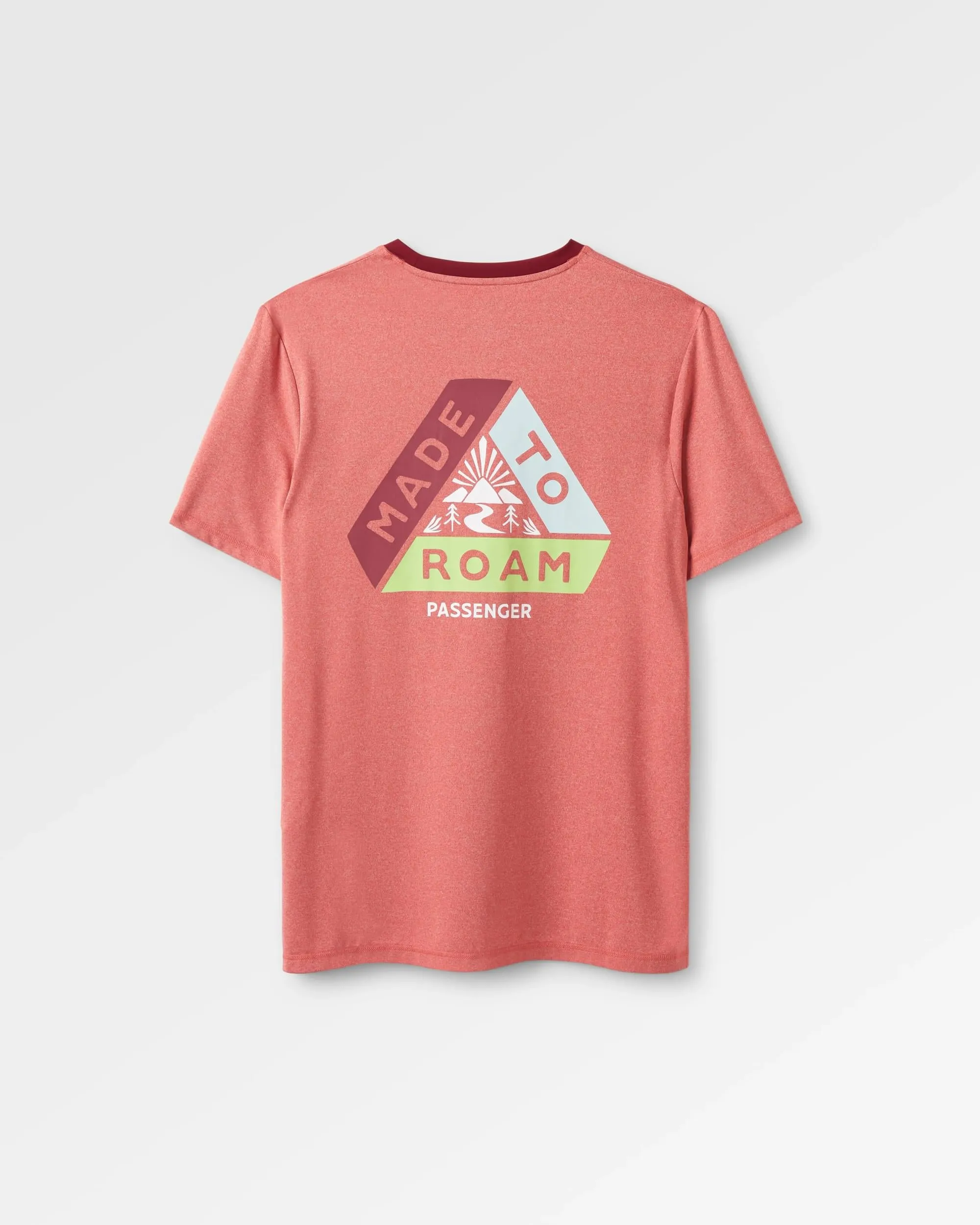 Classic Active Recycled T-Shirt - Mineral Red Marl