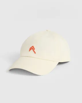 Classic Baseball Cap | Off White/Charged Orange