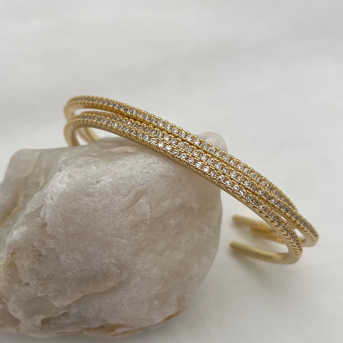 CZ Thin Stacking Cuff