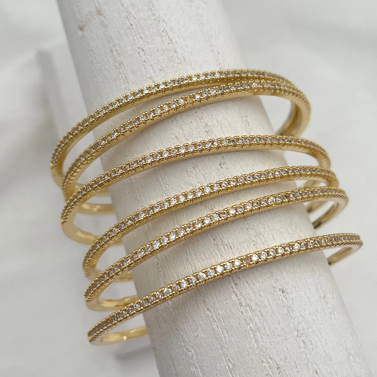 CZ Thin Stacking Cuff