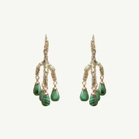 Delia Malachite Earrings