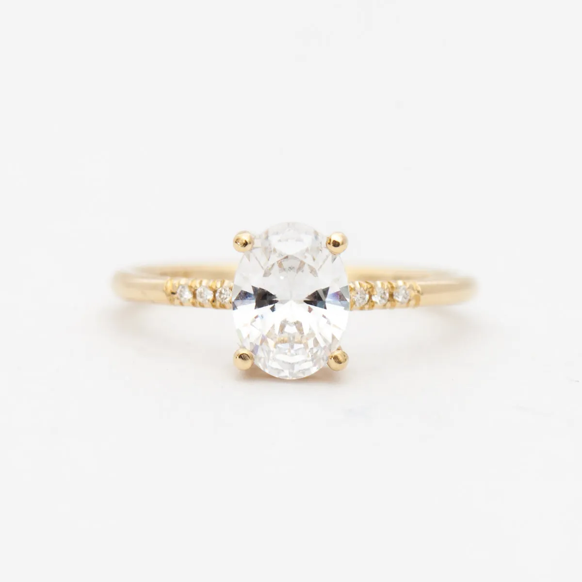 Diamond Oval Equilibrium Ring