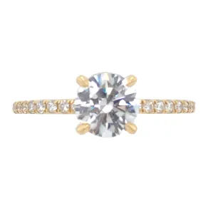 Elma 18k Yellow Gold Classic Engagement Ring