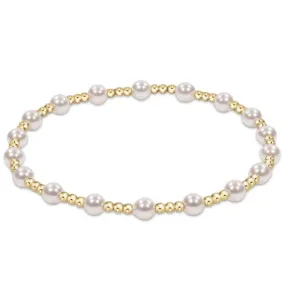 Enewton egirl Classic Sincerity Pattern 4mm Bead Bracelet - Pearl