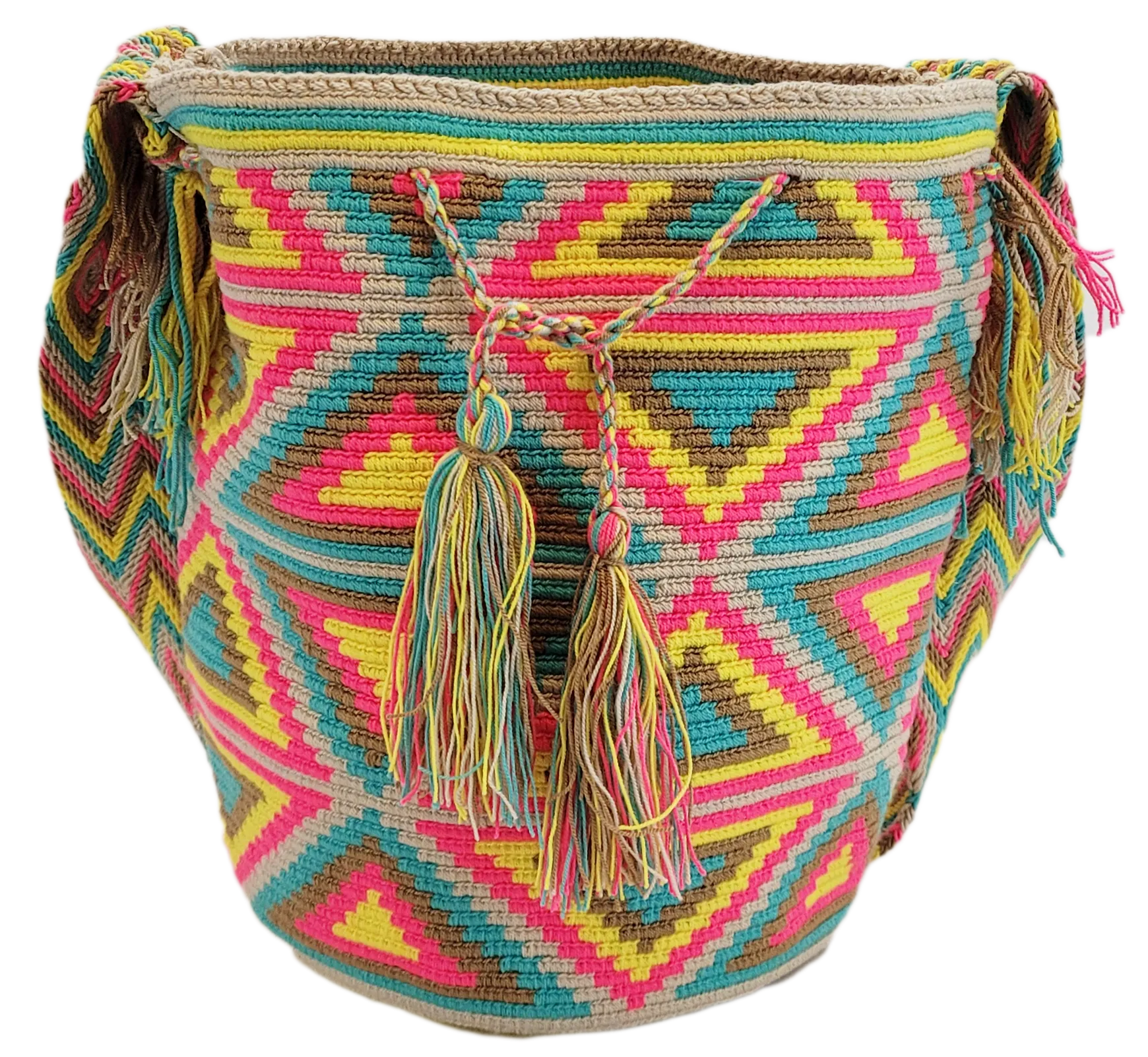 Eva Large Handmade Crochet Wayuu Mochila Bag