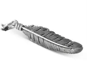 Feather Necklace - Silver