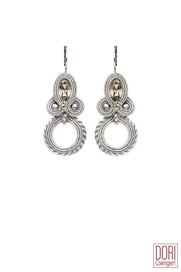 Fifth Avenue Elegant Silver Earrings