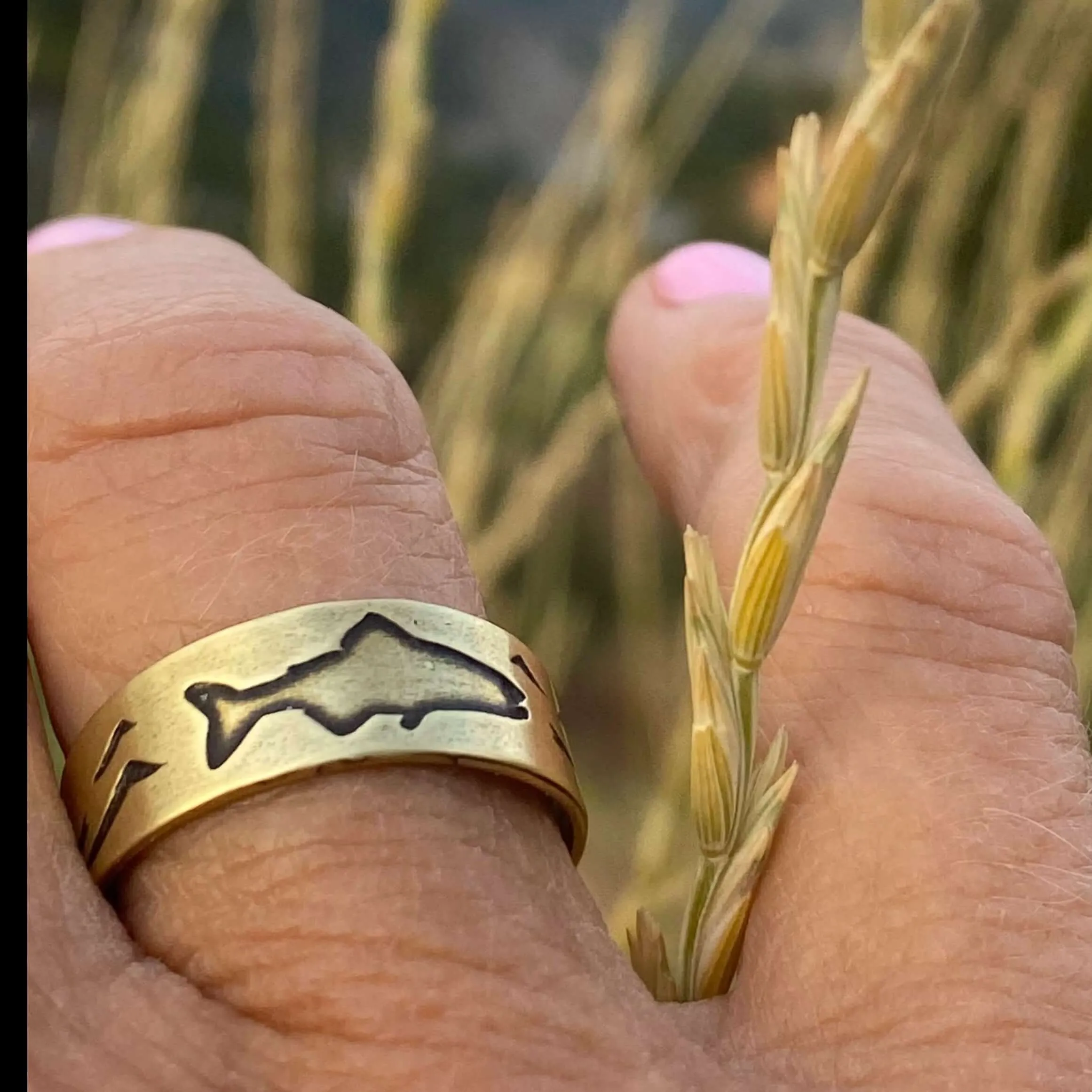 Fishin' Adjustable Ring