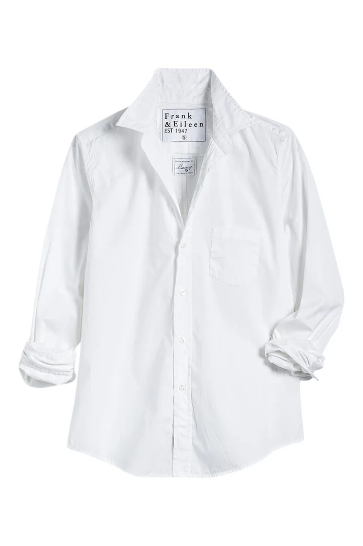 Frank & Eileen Barry Long Sleeve Shirt in White