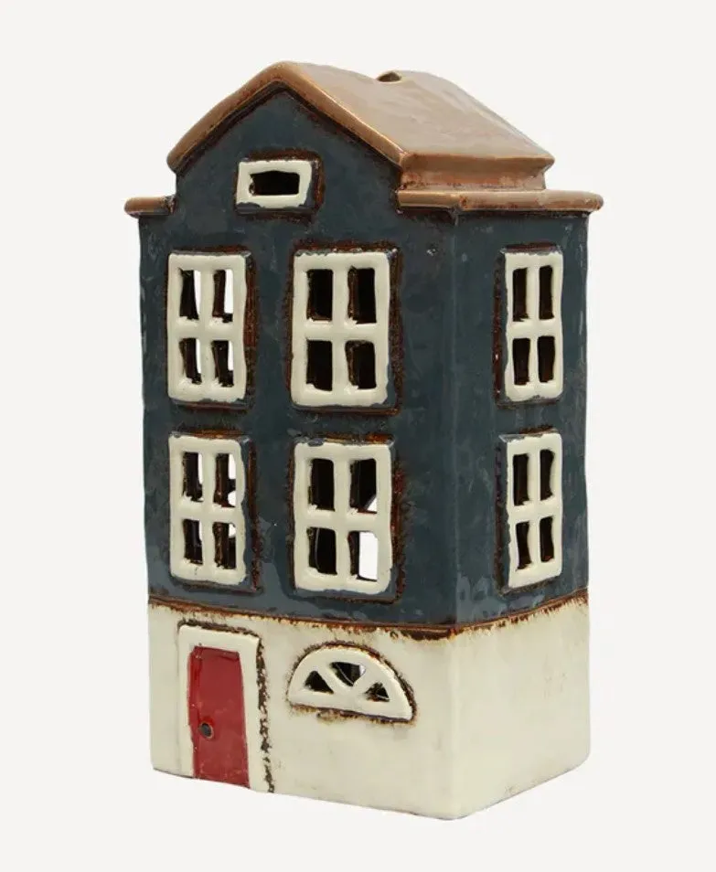 French Country Alsace Tea Light House Nordic Navy