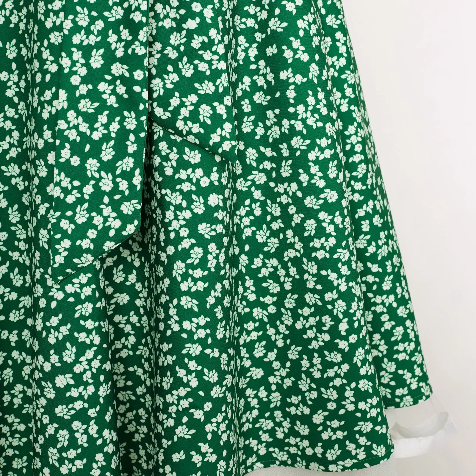 Fruit Patterns Women's High Waist Bow Decorated A-Line Pockets Skirt