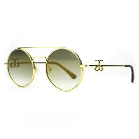 Gold Gods Visionaries Brown Gradient Sunglasses