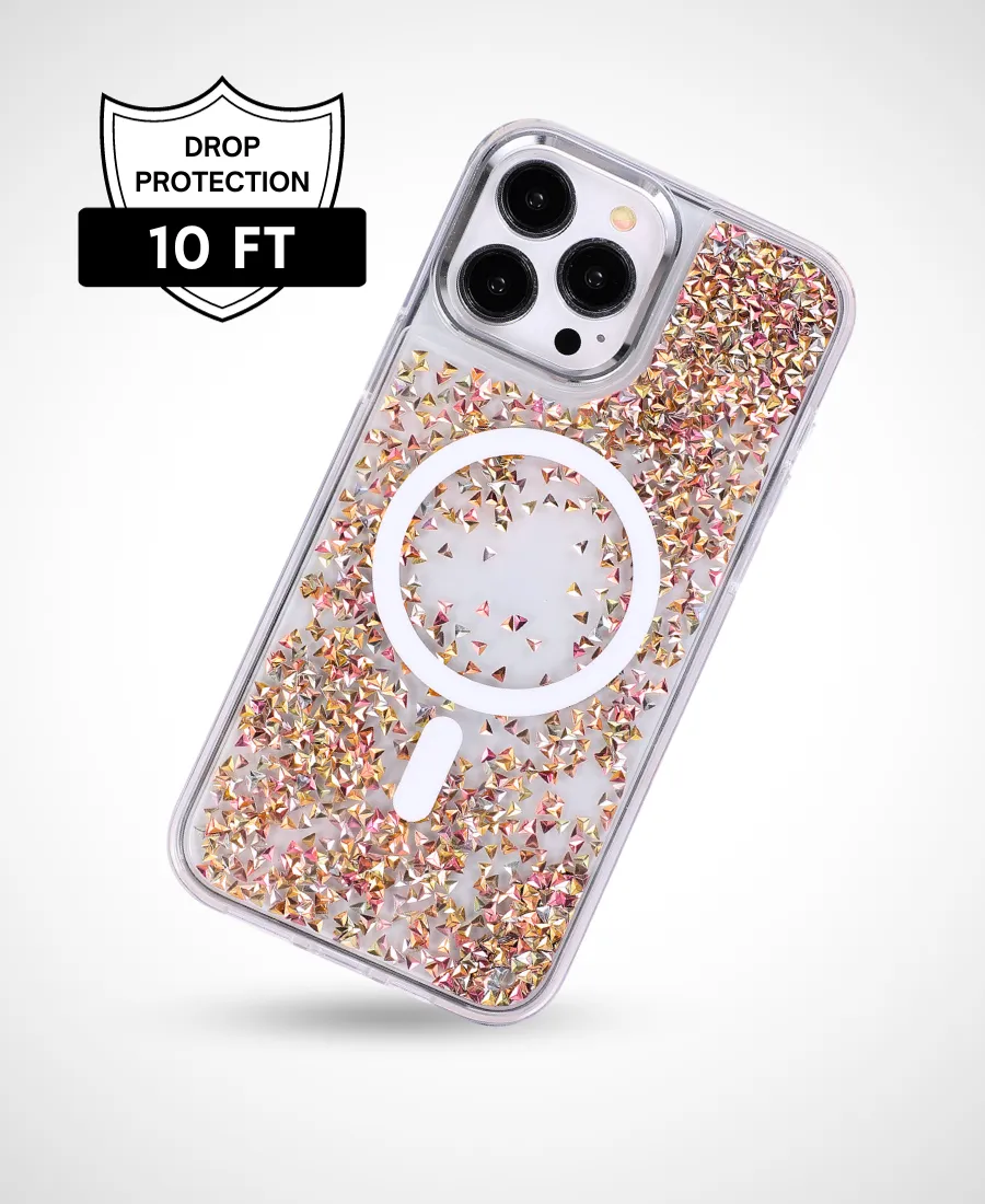 Gold Prism Glitter MagSafe Phone Case