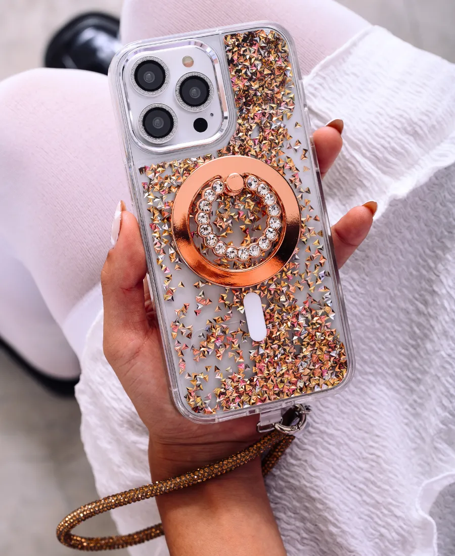 Gold Prism Glitter MagSafe Phone Case