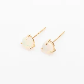 Gold Vermeil Medium Opal Prong Set Studs