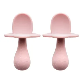 Grabease Stage 1 Double Silicone Baby Spoon Set - Blush