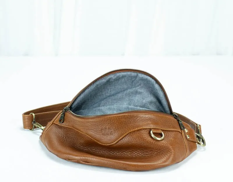 Haris fanny pack - Brown leather