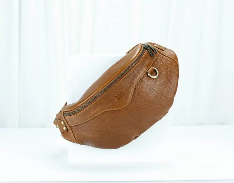 Haris fanny pack - Brown leather