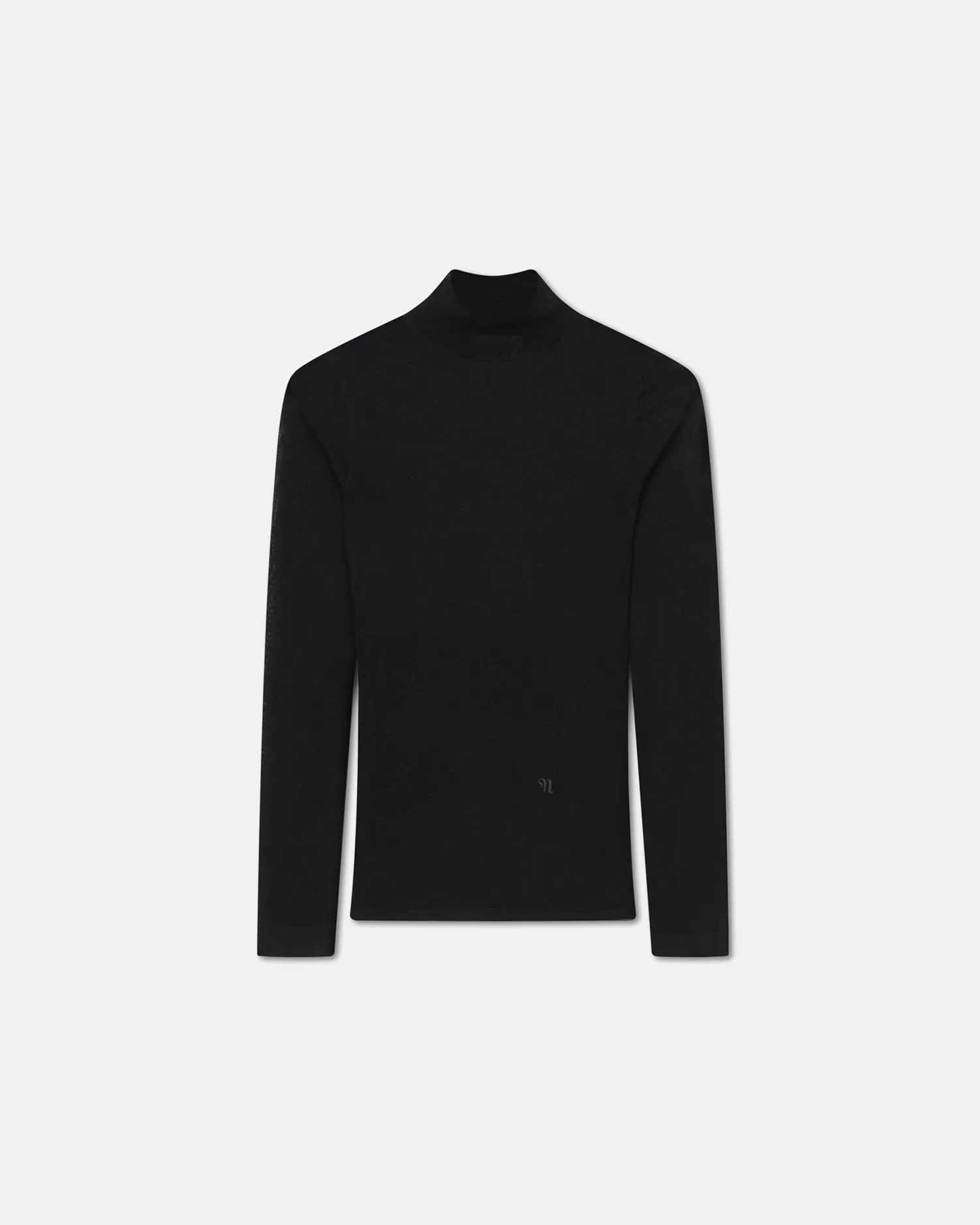 Harri - Fine Merino Wool Top - Black